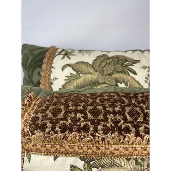 Luxury Decorative Rectangle PALM TREE Fringe, Chenille, Custom Made ~2 Available - Picture 6 of 10